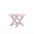 Manhattan Comfort - Abigail banc ottoman capitonné en velours style milieu du siècle 20,47" - rose-Ottoman moderne du milieu du siècle parfait pour le salon et la chambre à coucher