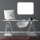 Quartet Euro Frame Magnetic Whiteboard - 48' x 96"-Best for light use in home or office