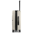 Bugatti Berlin 25.50" Hardside Medium Check-In Luggage - Cream-Adjustable-height telescopic trolley handle for user comfort