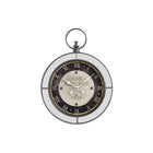 Monarch Specialties Clocks 18" Round Wall Clock - Brown Mirror -A trendy 18" round wall clock with a glamorous vintage design, and a stylish mirror frame with a plastic border in a versatile brown finish