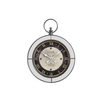 Monarch Specialties Clocks 18" Round Wall Clock - Brown Mirror -A trendy 18" round wall clock with a glamorous vintage design, and a stylish mirror frame with a plastic border in a versatile brown finish