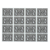 Pendaflex Étiquettes de classement à onglet gris A–Z – W – Paquet de 240-Compatibles avec les étiquettes de la série Datafile L8701