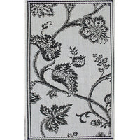 Avocado Decor Monaco Elegance Rectangular Area Rug - 3.9' x 5.5' - Black-Black, Polypropylene