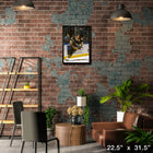 Mario Lemieux Penguins Action - Framed Canvas - 22" x 31"-Officially licensed by the NHL and NHLPA