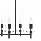 Modway Skylark 6-Light Chandelier - Clear/Black-Professional Installation Required