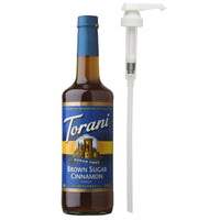 Torani Sugar Free Brown Sugar Cinnamon Syrup with Pump - 750 mL-A Perfect Pair: A complete pair of brown sugar and cinnamon right at your home. So be ready to be a part of sweet brown sugar and cinnamon world