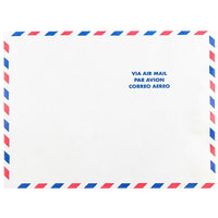 JAM Paper Tyvek Envelopes, 10 x 13 Open End, White Airmail, 1000 Pack-Tyvek Airmail Design Envelopes