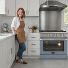 Kucht 36" KDF Series Pro Style Propane Gas Dual Fuel Range - Stainless Steel/Cement Grey-Sealed burners simplify cleaning by preventing spills from entering the cooktop surface