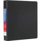 Staples Heavy-Duty Binder with D-Rings - 1 1/2" - Black-One-Touch Rings open and close with ease