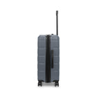 Swiss Mobility QUAD 26.25" ABS/PC Hardside Medium Check-in Luggage - Grey-Reinforced top handles 
