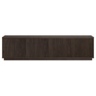 Hudson&Canal Hanson TV Stand for TV's up to 85" - Alder Brown-A transitional design accommodates TVs up to 85" for your entertaining space