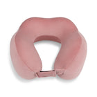 Bugatti - Oreiller de Voyage Ergonomique - Rose-Mousse mémoire, 280 g pour un confort optimal