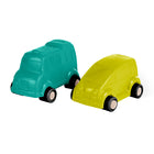 Miniland ECO Minimobil - 3.5" - Set of 4-A robust and durable design, with very safe non-removable wheels and high-strength axels.