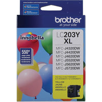 Brother LC203 Yellow Ink Cartridge, High Yield (LC203YS)-High-yield ink cartridge, up to 550 pages