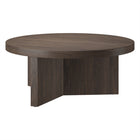 Hudson&Canal - Table basse ron Holm 91 cm (36 po) - Brun aulne-Le plateau de table a une capacité de poids de 60 lb