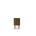 Manhattan Comfort Liberty MDP and MDF 53.14"W TV Stand, Rustic Brown and Aqua Blue (200AMC93)-Fashionable Splayed Legs made from Solid Wood for Extra Durability.