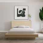 Nexera Marconi Headboard - Queen Size - Natural Blonde Oak-Oak Finish Options: Crafted from engineered wood, adding a touch of natural beauty to your space with its unique grain color variation