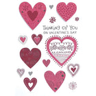 Rosedale Gold Valentine's Day Greeting Cards/Envelopes - 5-1/2" x 8" - Thinking Of You - 6 Pack-Premium quality greeting cards