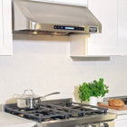 KUCHT KRH301A 30" 900 CFM Under‑Cabinet Range Hood - Stainless Steel-Equipped with two 1.5-Watt LED lights, this seamless design pro-style range hood will give you better visibility while cooking and enhance the look of your pro-style Kucht range