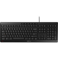 Cherry - Stream Clavier filaire USB SX Ciseaux Mécanisme QWERTY Whisper Noir-Productivité maximale : frappes extrêmement silencieuses, sensation de frappe imbattable
