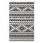 Modway Haku Geometric Moroccan Tribal Area Rug - 8 ft W x 10 ft L - Black/White-Geometric Moroccan Tribal Area Rug