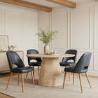 Zuo Leith Dining Chair - Black - Set of 2-Dimensions: 23.6" L x 19.7" W x 33.3" H