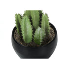 Monarch Specialties - Plante Artificielle - 6 po H - Succulent - Mis En Pot - Ensemble De 3 - Plantes Vertes - Pots Noirs-Aucun assemblage n'est requis et une garantie limitée de 5 ans contre tout défaut est offerte pour votre satisfaction et votre plaisir