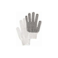 Zenith Safety Dotted Gloves, Poly/Cotton, Single Sided, 7 Gauge, Large, 120 Pack-Coating Single Sided