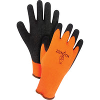 Zenith Safety - Gant d'hiver en caoutchouc naturel - Taille 2T-Grand - Paquet de 24-Enveloppe en poly/coton tricoté sans coutures de calibre 10