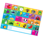 Ashley Productions Placemat Studio Smart Poly ABC's Learning Placemat - 13" x 19" - Single Sided - 10 Pack-Water resistant, no lamination required