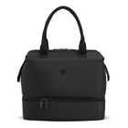 Swiss Gear Mini Weekender with Drop Bottom - Black-Gladstone-style wire-framed wide opening for effortless packing and full visibility