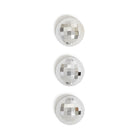 U Brands - Aimants en forme de boules disco pour casiers - Lot de 3 - Argenté-Boule disco au design épatant avec finition argentée en miroir, idéale pour décorer un casier