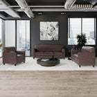 Flash Furniture – Mobilier de réception en bois Hercules Diplomat, brun (BT827SETBN)-Ensemble de réception contemporain