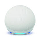 Amazon Echo Dot 5th Gen. Smart Speaker - Glacier White-Our Best Sounding Echo Dot Yet - Enjoy an improved audio experience compared to any previous Echo Dot with Alexa for clearer vocals, deeper bass and vibrant sound in any room.