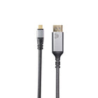 BlueDiamond Pro USB-C to Display Port 1.4 UHD 8K Cable - 10ft - Grey-32.4Gbps Bandwidth: DisplayPort 1.4 provides full 32.4Gbps allowing for 8K at 60Hz and 4K at 120Hz
