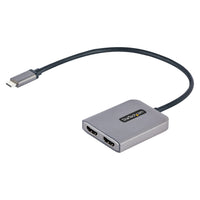 Startech USB-C to Dual HDMI Multi Monitor Adapter - 1' - Grey-Cable Length: 9.8 ft