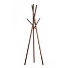 Decent Living - Porte-manteau en bois - Finition noyer sur frêne-Matériau : Hêtre massif allemand ou frêne américain avec finition noyer