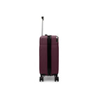 Bugatti Monaco 21.5" Hardside Carry-on Luggage - Vegan Leather Trim -  Fig-Telescopic trolley handle with multi-stage
locking heights