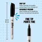 Hilroy Permanent Markers - Low Odour Ink - Fine Point - Assorted Colours - 24 Set-Snap cap:Hilroy Permanent Markers are designed with a secure snap closure that prevents ink from drying out. The cap fits tightly for easy, reliable use, helping maintain ink quality and extend the life of the marker