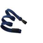 Beslayn - Lanière à déconnexion rapide en tresse plate lourde avec clip en plastique sans torsion - Bleu marine, pack de 25-Conception sans métal – Idéal pour les points de contrôle de sécurité et les installations d'IRM