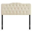 Modway Annabel Premium Linen Blend Queen Headboard - Linen-Dense Foam Padded Headboard