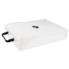 JAM Paper - Mallette de transport verticale en plastique avec poignées - 9,25 x 12 x 2 - Transparent avec boucle noire-Quantité : Vendu à l'unité