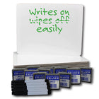 Flipside Products Dry Erase Board 9" x 12" + Pen + Student Eraser Set, 12 Sets-Backing is warp and chip resistant