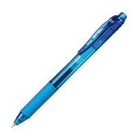 Pentel EnerGel-X Retractable Gel Roller - (0.5mm) Needle Tip - Sky Blue Ink-EnerGel ink writes more smoothly than the leading brand* (*Internally tested to be smoother writing than the leading gel pen on standard writing paper)