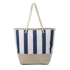 Karla Hanson Women's Nautical Canvas Tote Bag - Navy-Foldable Canvas Tote Bag