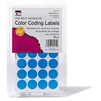 Charles Leonard Colour Coding Labels,.75", Blue, 12000 Pack (CHL45115)-Self-sticking removable labels