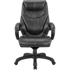 Nicer Furniture - fauteuil de direction à dossier haut en cuir véritable Noir-Les capacités de réglage de la hauteur permettent à cette chaise d'être confortable quelle que soit sa taille