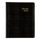 Brownline 2026 Essential 14-Month Monthly Planner - 8-7/8" x 7-1/8" - Black - English-One month per spread, one block per day