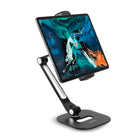 ShoppingAll Long Adjustable Tablet Stand - Black-Sturdy aluminum metal base and arm