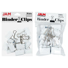 JAM Paper Colourful Binder Clips Assortment - Medium & Large - White - 27 Pack-Colour: White | Made of tempered steel for an extra strong hold